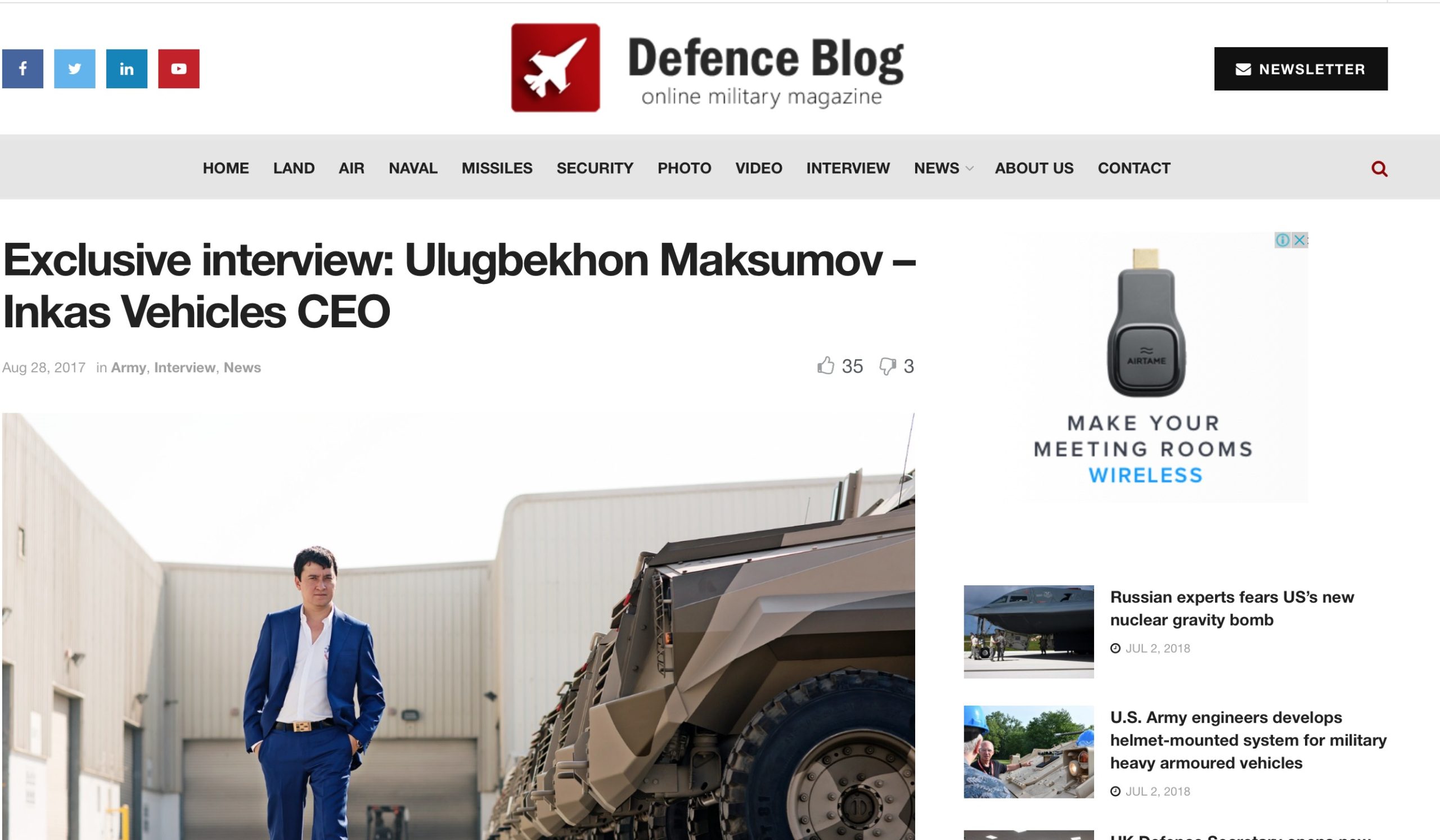 Defence-Blog.com – Exclusive interview